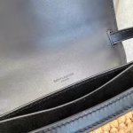 Saint Laurent Kaia Small Bag In Raffia and Leather - Image 10