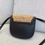 Saint Laurent Kaia Small Bag In Raffia and Leather - Image 5