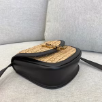 Saint Laurent Kaia Small Bag In Raffia and Leather - Image 9