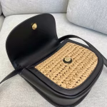 Saint Laurent Kaia Small Bag In Raffia and Leather - Image 13