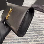 Saint Laurent Kate Clutch In Black Grained Leather - Image 8