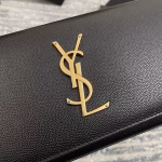 Saint Laurent Kate Clutch In Black Grained Leather - Image 6