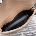 Saint Laurent Sade Puffer Envelope Clutch In Beige Lambskin - Image 9
