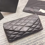 Saint Laurent Sade Puffer Envelope Clutch In Black Lambskin - Image 8