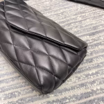 Saint Laurent Sade Puffer Envelope Clutch In Black Lambskin - Image 3