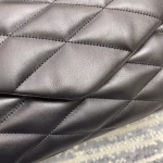 Saint Laurent Sade Puffer Envelope Clutch In Black Lambskin - Image 9