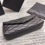 Saint Laurent Sade Puffer Envelope Clutch In Black Lambskin - Image 10