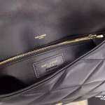 Saint Laurent Sade Puffer Envelope Clutch In Black Lambskin - Image 6