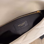 Saint Laurent Sade Puffer Envelope Clutch In White Lambskin - Image 5