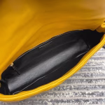 Saint Laurent Sade Puffer Envelope Clutch In Yellow Lambskin - Image 7