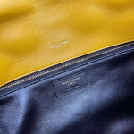 Saint Laurent Sade Puffer Envelope Clutch In Yellow Lambskin - Image 4