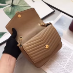 Saint Laurent Small Sulpice Bag In Beige Matelasse Leather - Image 6
