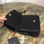 Saint Laurent Small Sulpice Bag In Black Matelasse Leather - Image 8