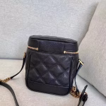 Saint Laurent 80's Vanity Bag In Black Quilted Grained Leather - Image 9
