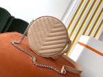 Saint Laurent Vinyle Round Camera Bag In Beige Grained Leather - Image 7