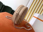Saint Laurent Vinyle Round Camera Bag In Beige Grained Leather - Image 2