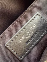 Saint Laurent Vinyle Round Camera Bag In Beige Grained Leather - Image 5