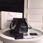 Saint Laurent Small Cabas YSL Bag In Black Crocodile Embossed Leather - Image 5