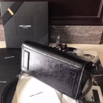Saint Laurent Baby Sac De Jour Souple Duffle Black Bag - Image 8