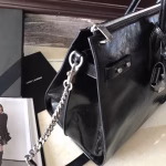 Saint Laurent Sac De Jour Souple 36 Duffle Black Bag - Image 8