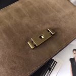 Saint Laurent Medium Bellechasse Bag In Black Leather And Taupe Suede - Image 4