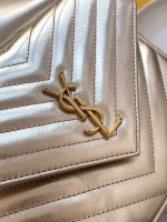 Saint Laurent Joe Backpack In Gold Lame Leather - Image 4