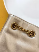 Saint Laurent Joe Backpack In Gold Lame Leather - Image 11