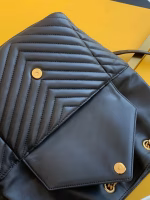 Saint Laurent Joe Backpack In Black Lambskin - Image 8