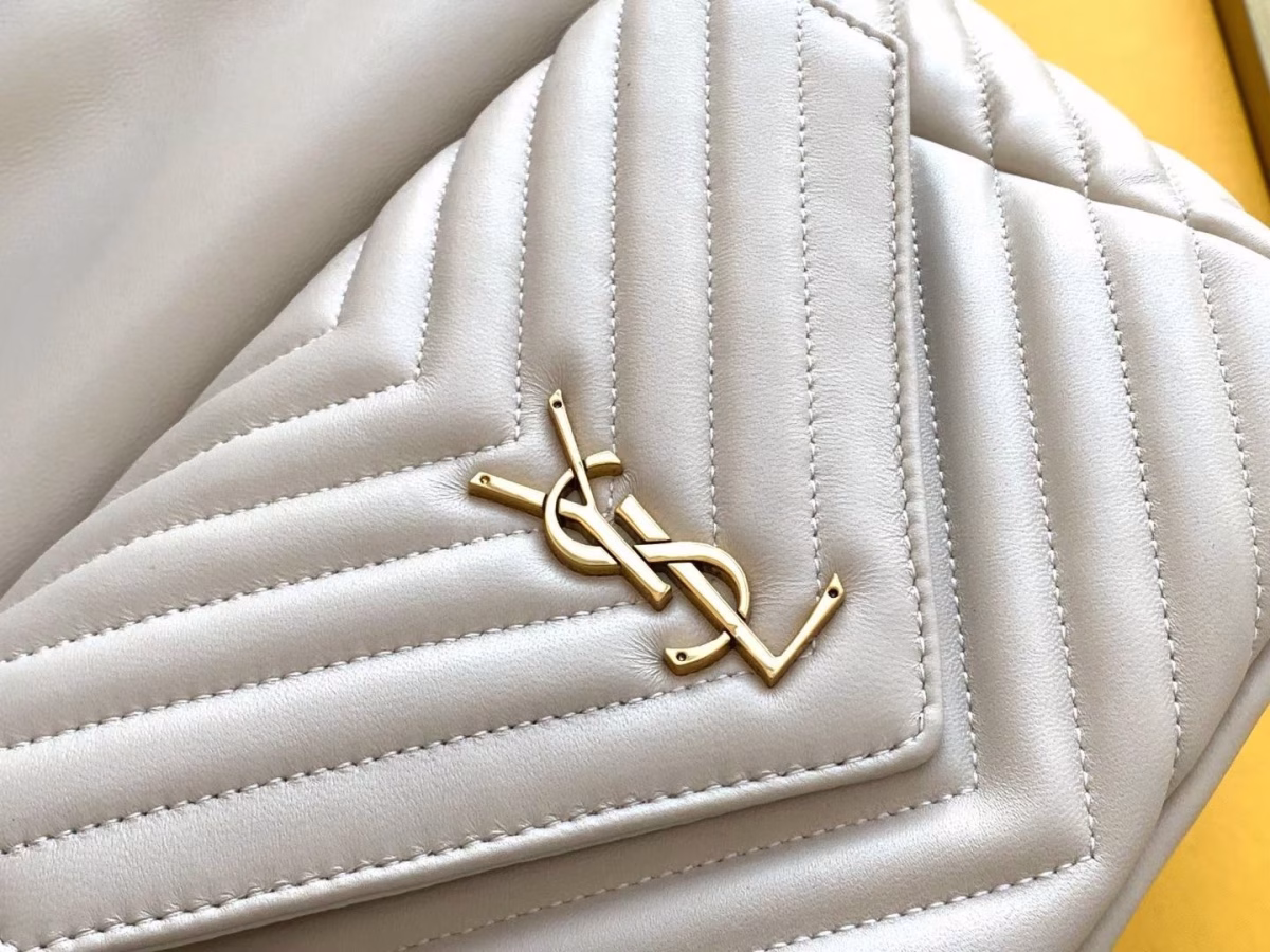 Saint Laurent Joe Backpack In White Lambskin - Image 3