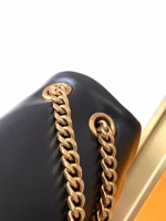 Saint Laurent Calypso Shoulder Bag In Black Lambskin - Image 10