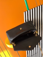 Saint Laurent Calypso Shoulder Bag In Black Lambskin - Image 3