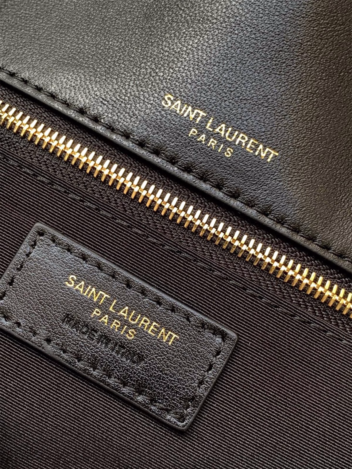 Saint Laurent Calypso Shoulder Bag In Black Lambskin - Image 5