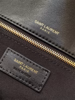 Saint Laurent Calypso Shoulder Bag In Black Lambskin - Image 5