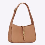 Saint Laurent Le 5 ? 7 Hobo Bag In Brown Leather