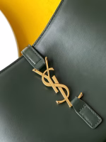 Saint Laurent Le 5 ? 7 Hobo Bag in Green Smooth Leather - Image 10