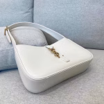 Saint Laurent Le 5 ? 7 Hobo Bag In White Leather - Image 2