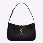 Saint Laurent Le 5 ¨¤ 7 Hobo Bag In Black Leather