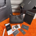 Saint Laurent Le 5 ¨¤ 7 Hobo Bag In Black Leather - Image 9