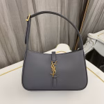 Saint Laurent Le 5 ? 7 Hobo Bag in Storm Smooth Leather - Image 6