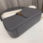 Saint Laurent Le 5 ? 7 Hobo Bag in Storm Smooth Leather - Image 3