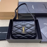Saint Laurent Le 57 Hobo Bag in Black Quilted Lambskin - Image 6