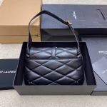Saint Laurent Le 57 Hobo Bag in Black Quilted Lambskin - Image 7