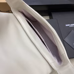 Saint Laurent Le 57 Hobo Bag in White Quilted Lambskin - Image 3