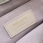 Saint Laurent Le 57 Hobo Bag in White Quilted Lambskin - Image 4