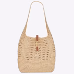 Saint Laurent Le 5 A 7 Medium Tote Bag in Naturel Raffia