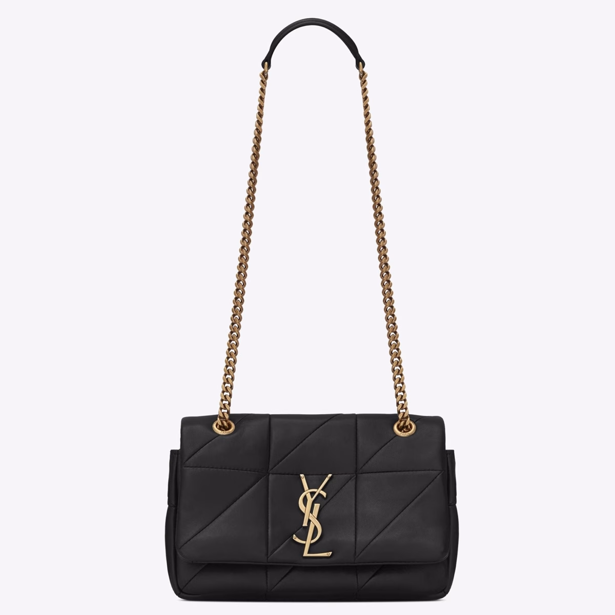 Saint Laurent Small Jamie Bag In Black Patchwork Lambskin - Image 1