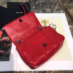 Saint Laurent Small Jamie Bag In Red Patchwork Lambskin - Image 7
