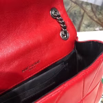 Saint Laurent Small Jamie Bag In Red Patchwork Lambskin - Image 2