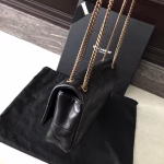 Saint Laurent Medium Jamie Patchwork Leather Black Bag - Image 8