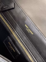 Saint Laurent Joan Satchel Bag In Black Quilted Leather - Image 5